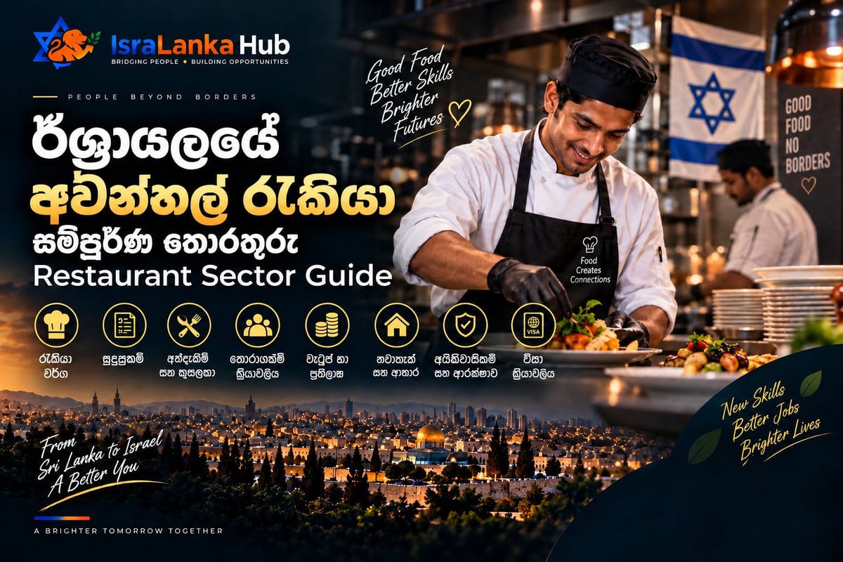 Israel Restaurant Sector Guide for Sri Lankan Workers – IsraLanka Hub